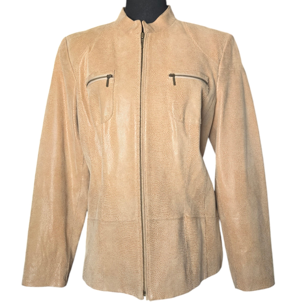 Alfani Leather Jacket Size Women's Size Large